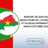 Rapport de suivi des Indicateurs de l'économie et du développement du mois d'octobre 2023